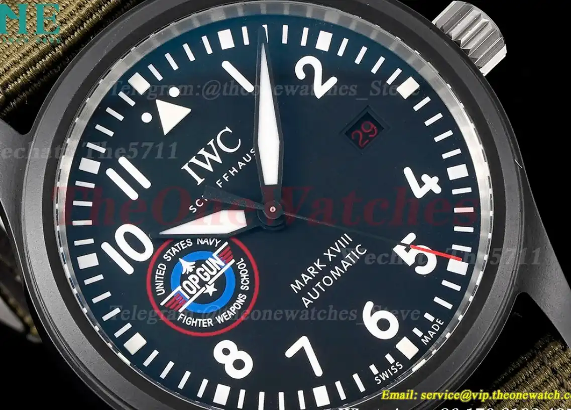 Mark XVIII Top Gun 41mm CER NY Black Dial ZF A32111