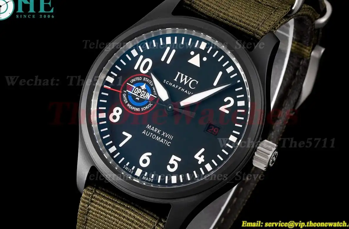 Mark XVIII Top Gun 41mm CER NY Black Dial ZF A32111