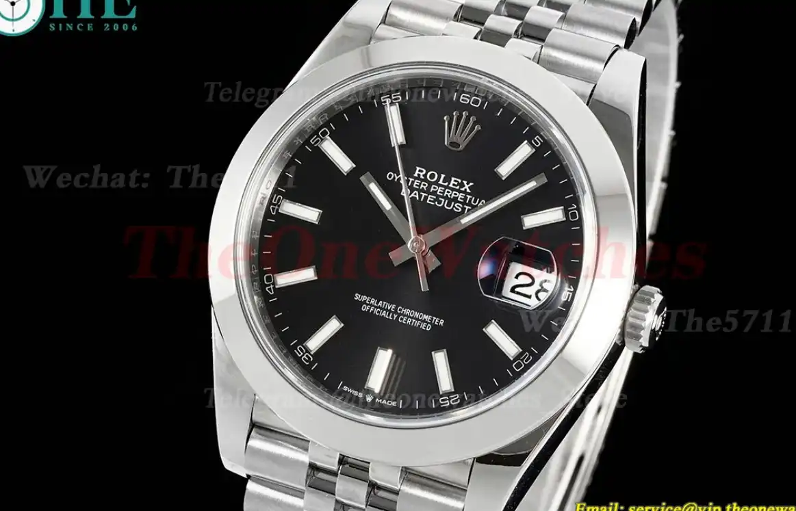 Datejust 126300 41mm Jub SS SS Black Dial VSF VS3235