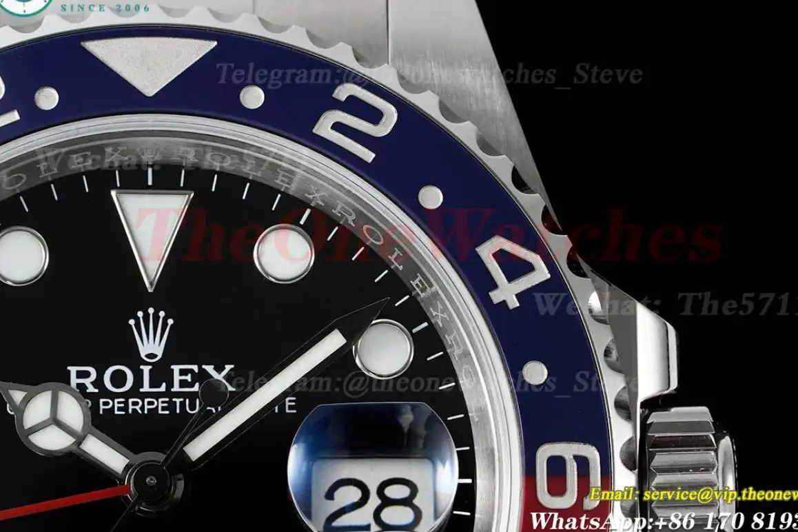 GMT Master II 126710 Pepsi Oys 40mm SS SS Black Dial APF VR3285