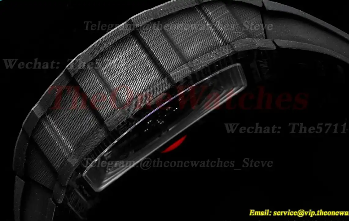 RM035-02 Carbon RU Skeleton Dial on Black Strap ZF NH05