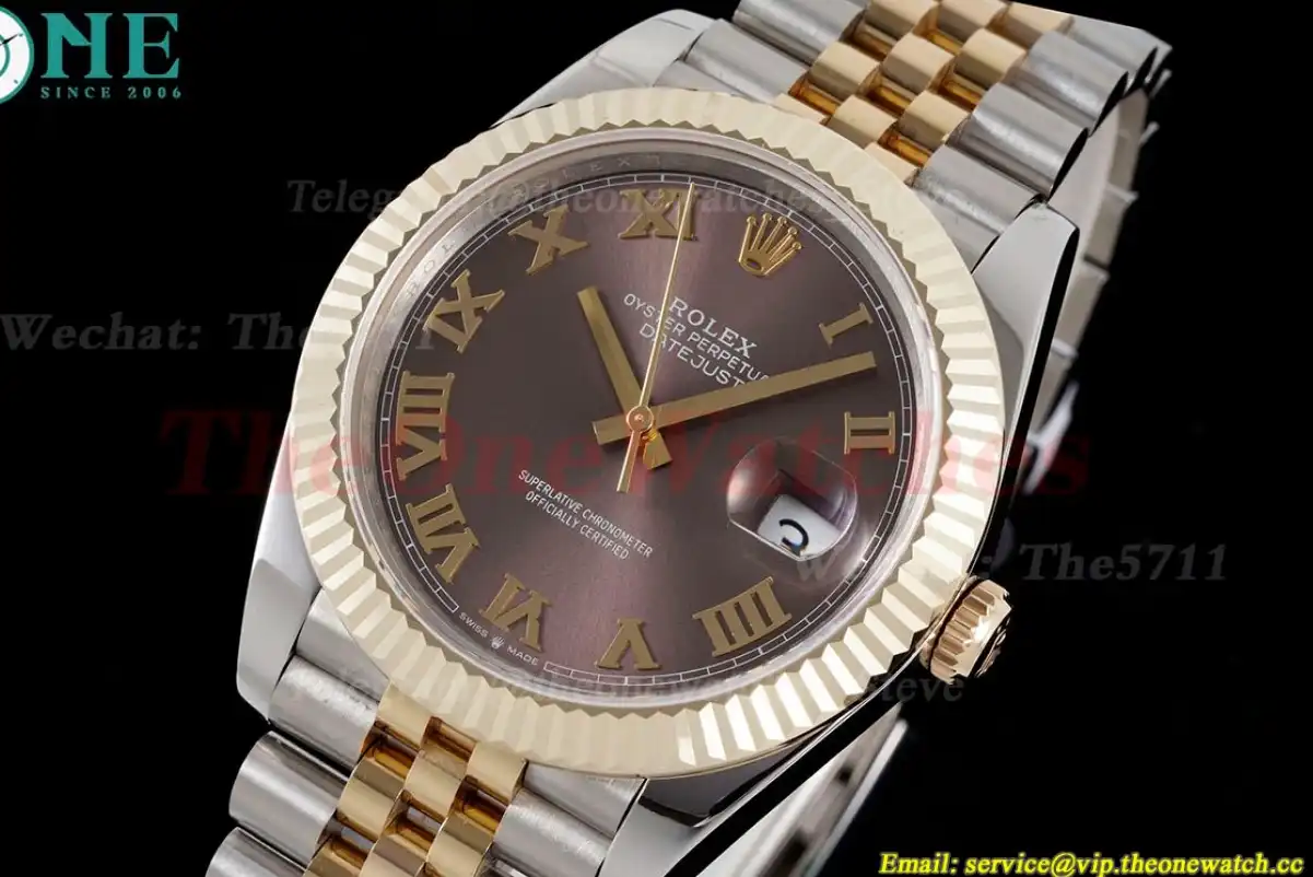 Datejust 126233 36MM Jub 904L Brown Rmn SS YG Wrapped GMF A2824