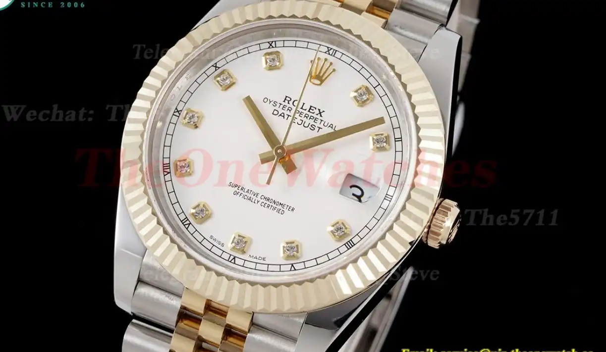 Datejust 126233 36MM Jub 904L White Dia SS YG Wrapped GMF A2824