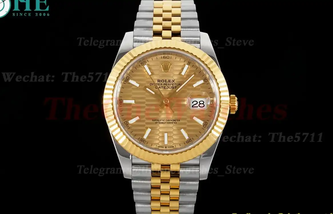 Datejust 126333 41mm Jub SS YG Gold Textured Dial VSF VS3235