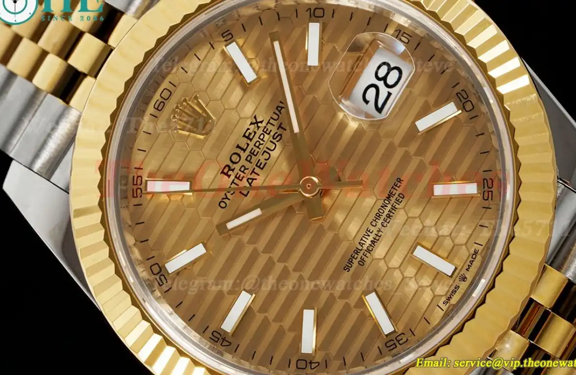 Datejust 126333 41mm Jub SS YG Gold Textured Dial VSF VS3235