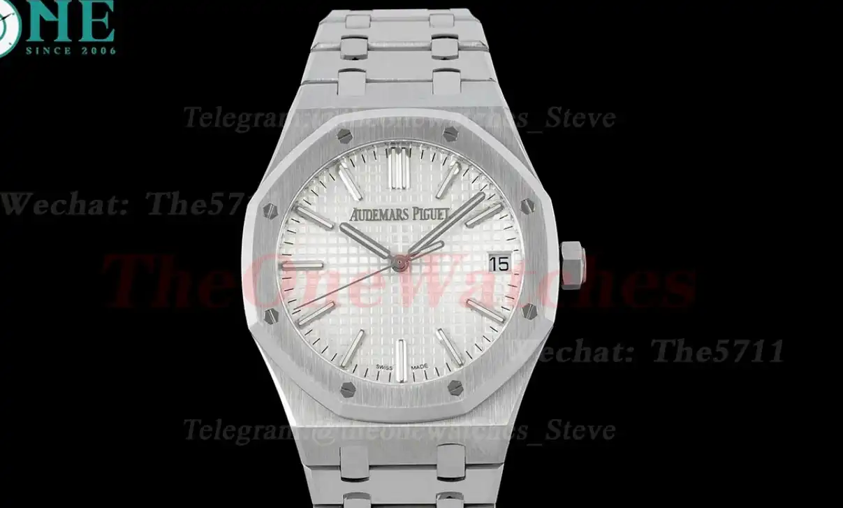 Royal Oak 50th Anniverary 41mm 15510 SS SS White Stk ZF A4302