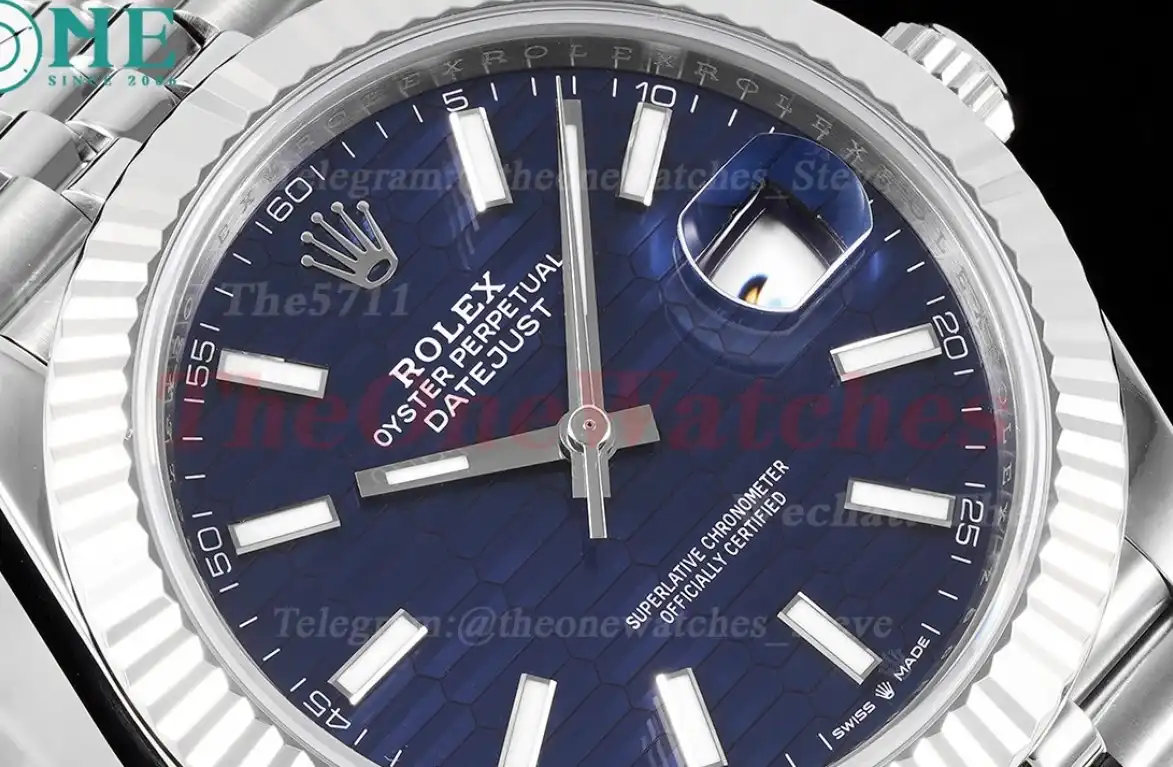 Datejust 126334 41mm Jub SS SS Blue Textured Dial VSF VS3235