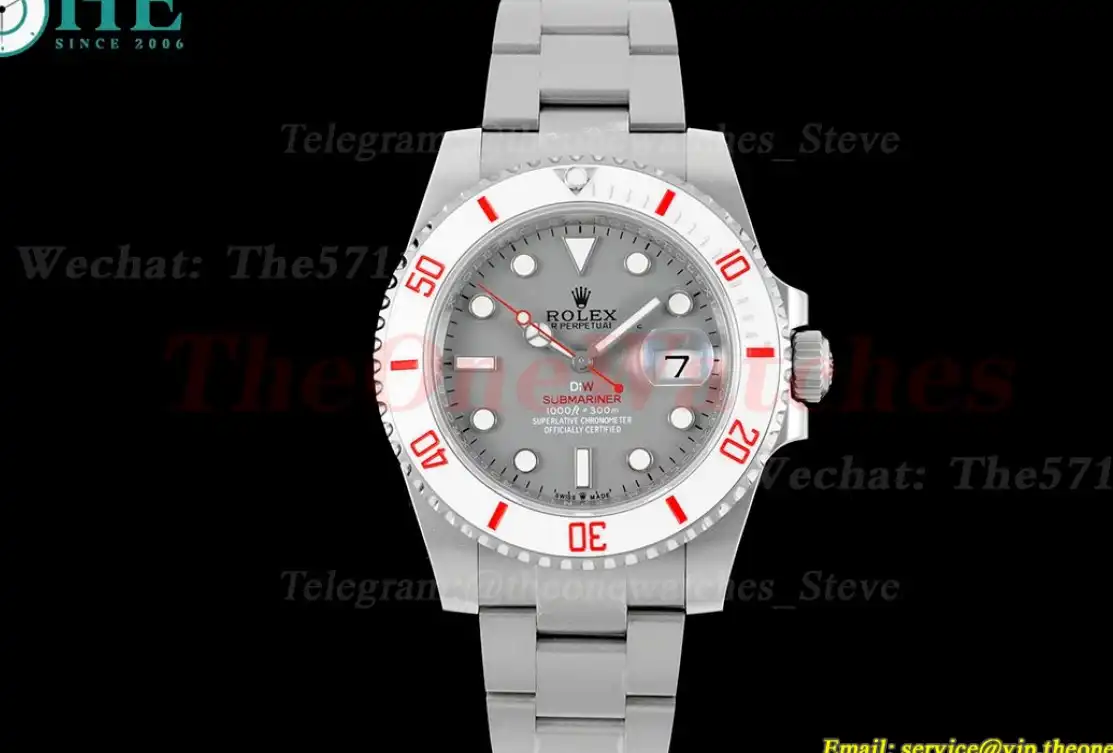 Submariner DIW 40mm 904L TI TI Grey Dial DIWF VR3135