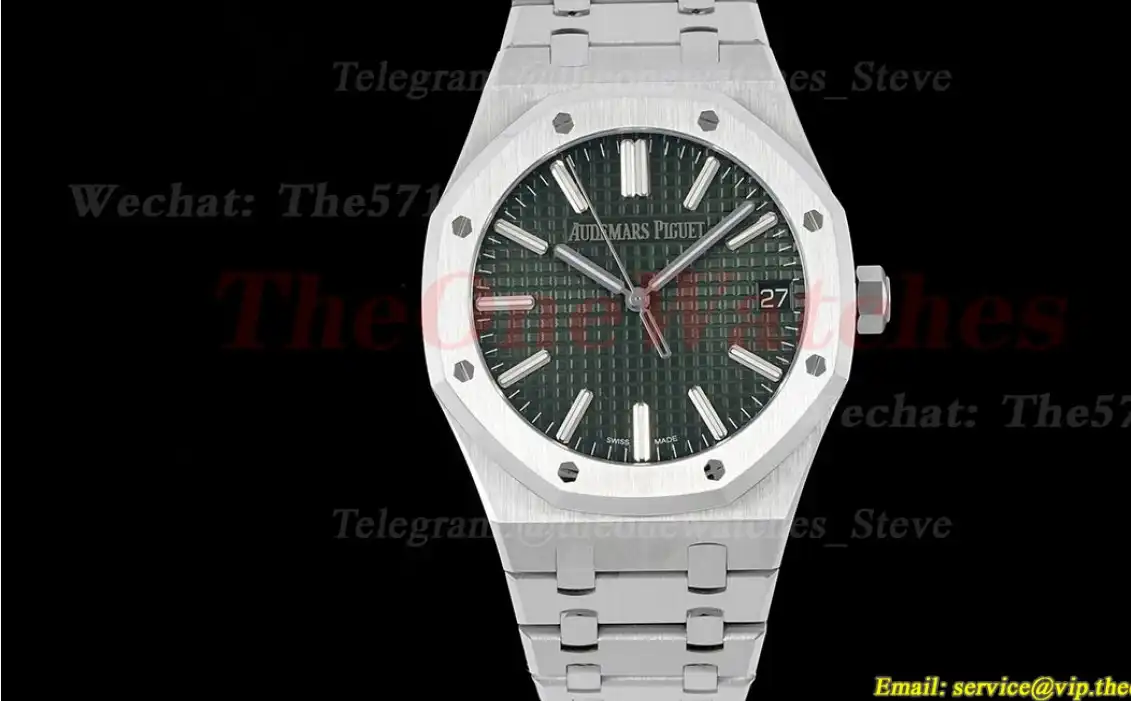 Royal Oak 50th Anniverary 41mm 15510 SS SS Green Stk ZF A4302