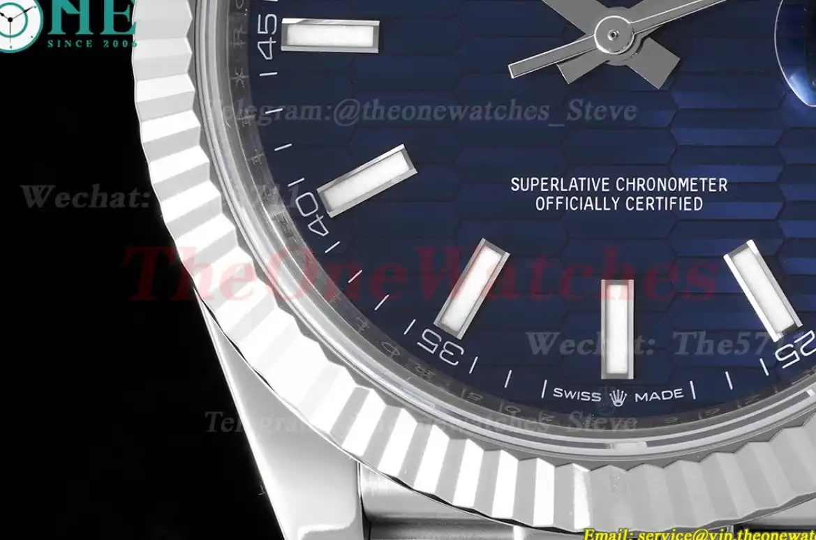 Datejust 126334 41mm Jub SS SS Blue Textured Dial VSF VS3235