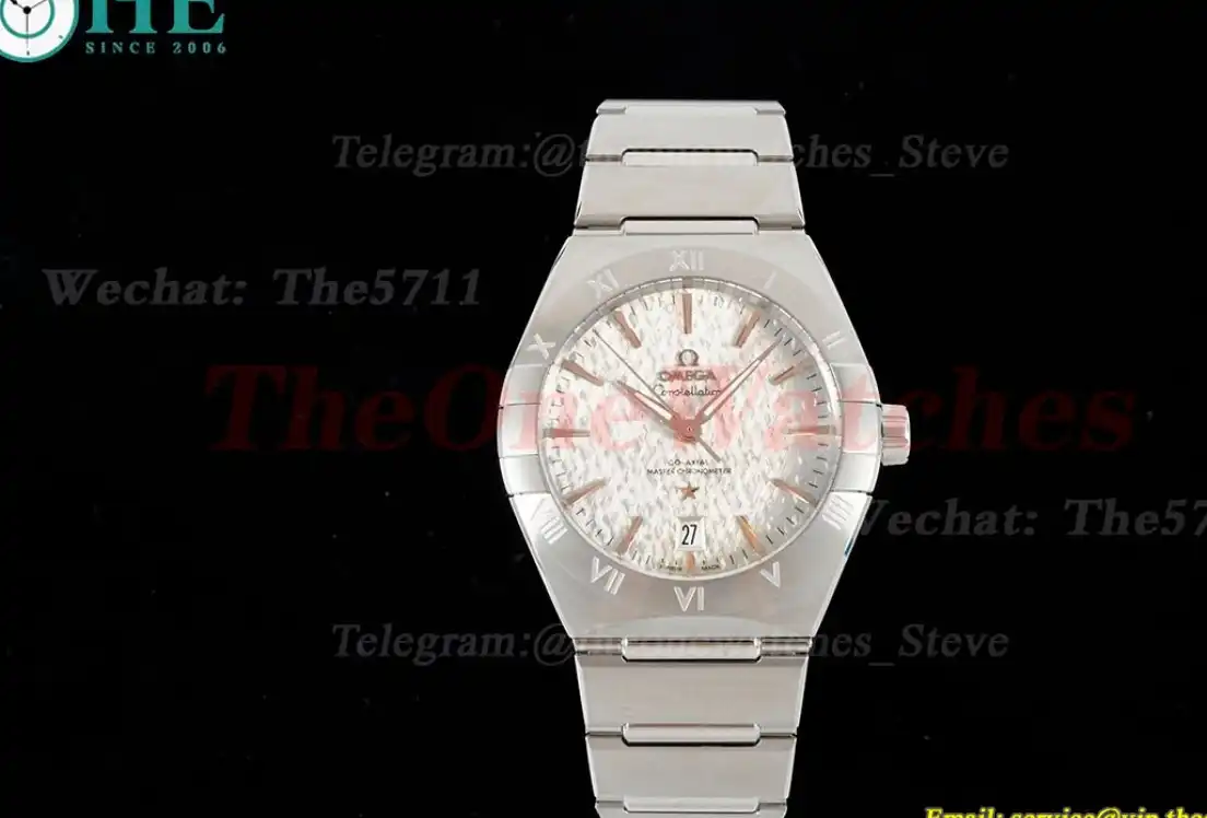 Constellation 39mm SS SS White Textured Dial ORF A8800