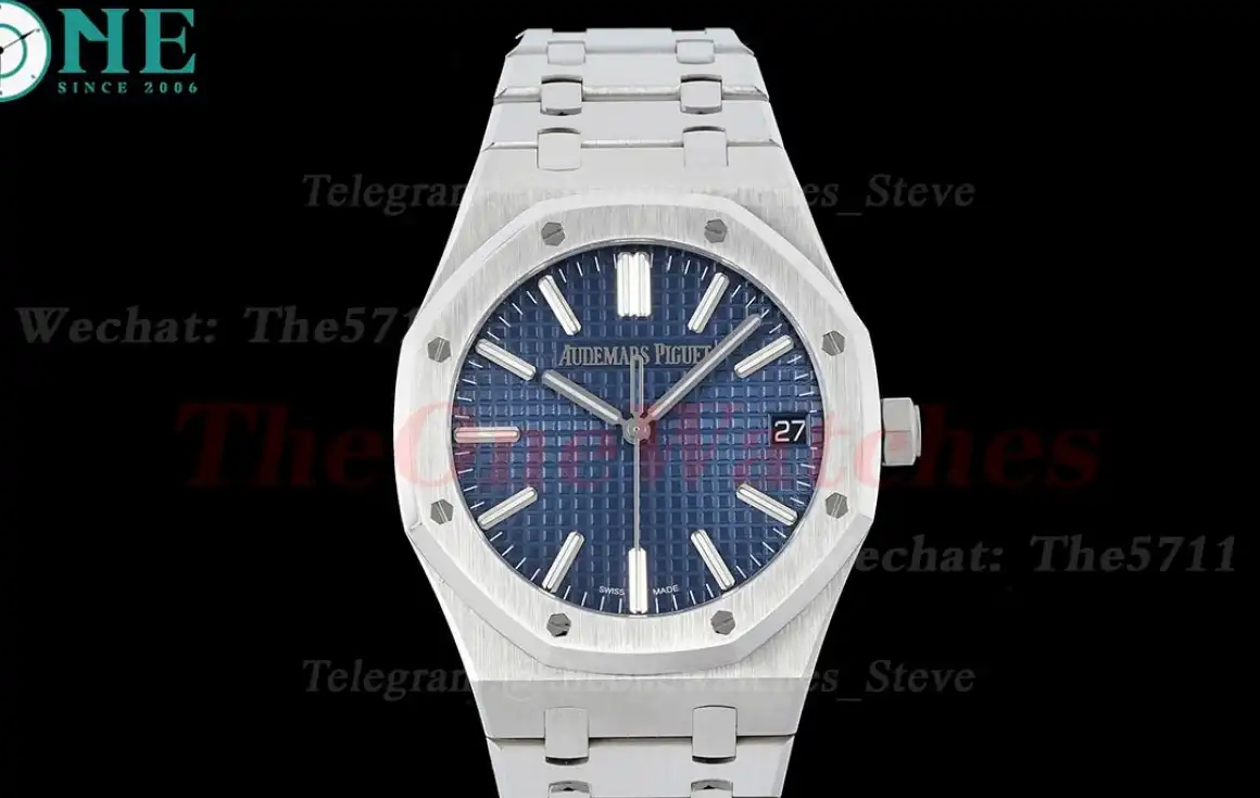 Royal Oak 50th Anniverary 41mm 15510 SS SS Blue Stk ZF A4302