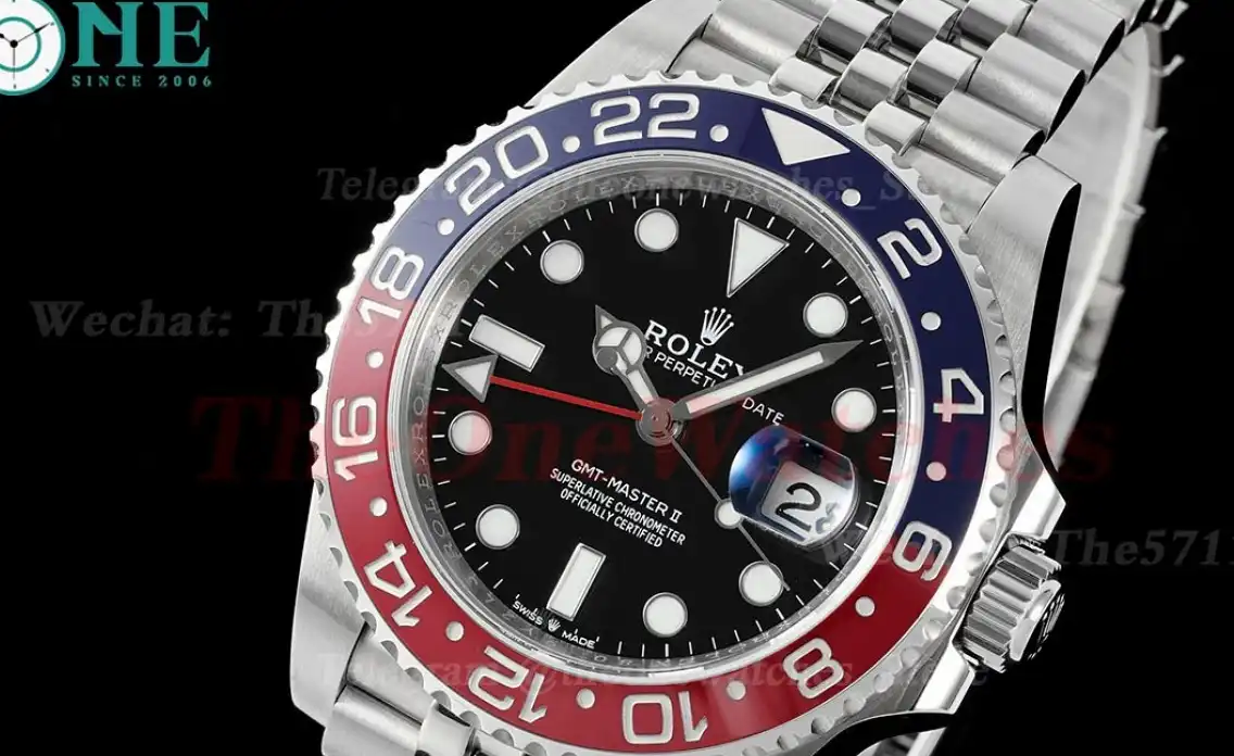 GMT Master II 126710 Pepsi Jub 40mm SS SS Black Dial APF VR3285