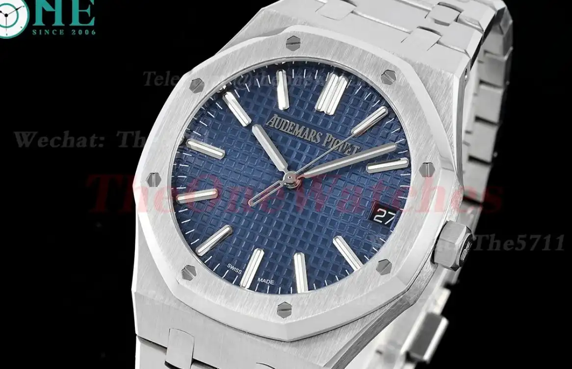 Royal Oak 50th Anniverary 41mm 15510 SS SS Blue Stk ZF A4302