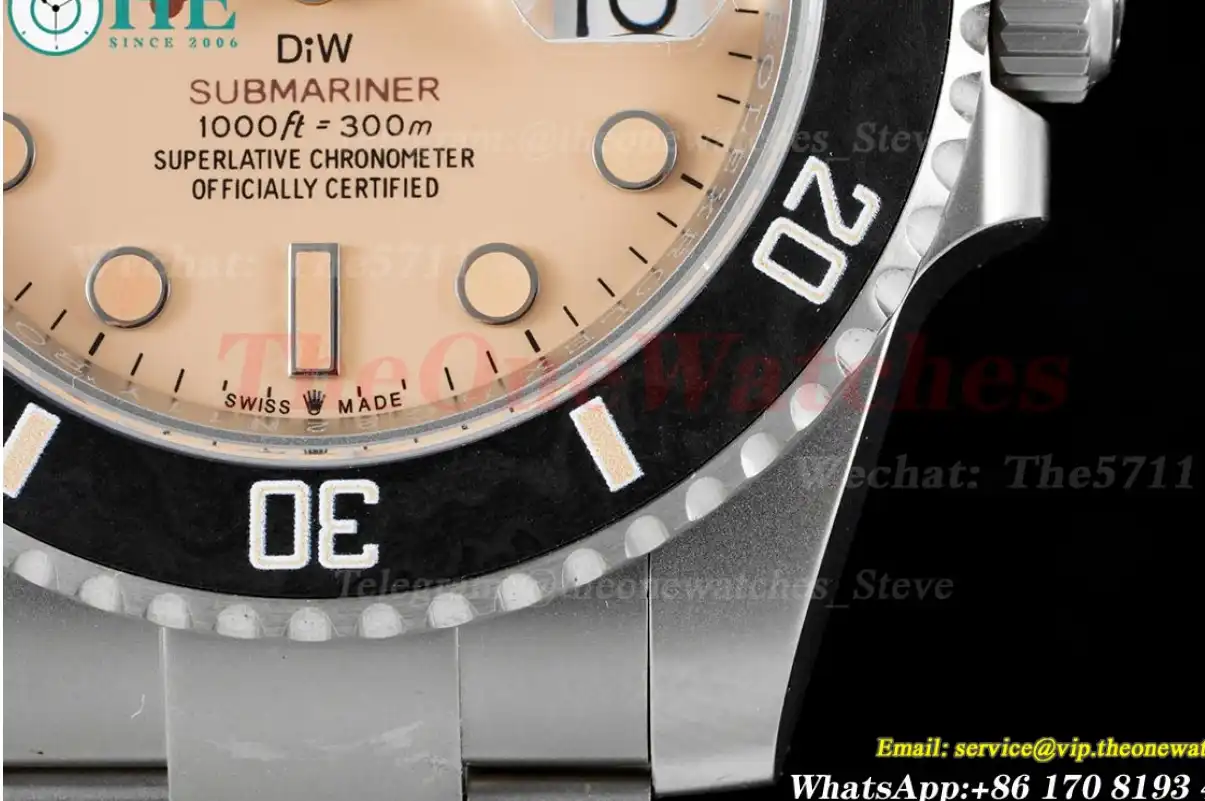 Submariner DIW 40mm 904L TI TI Cream Dial DIWF VR3135