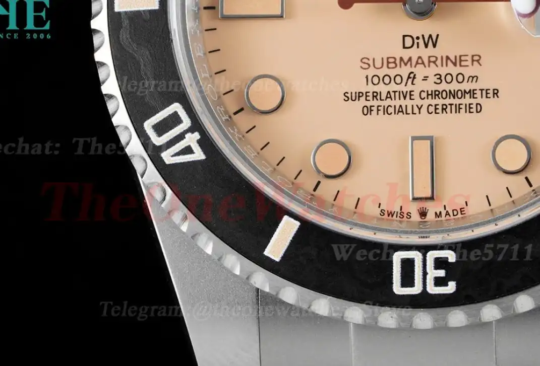 Submariner DIW 40mm 904L TI TI Cream Dial DIWF VR3135