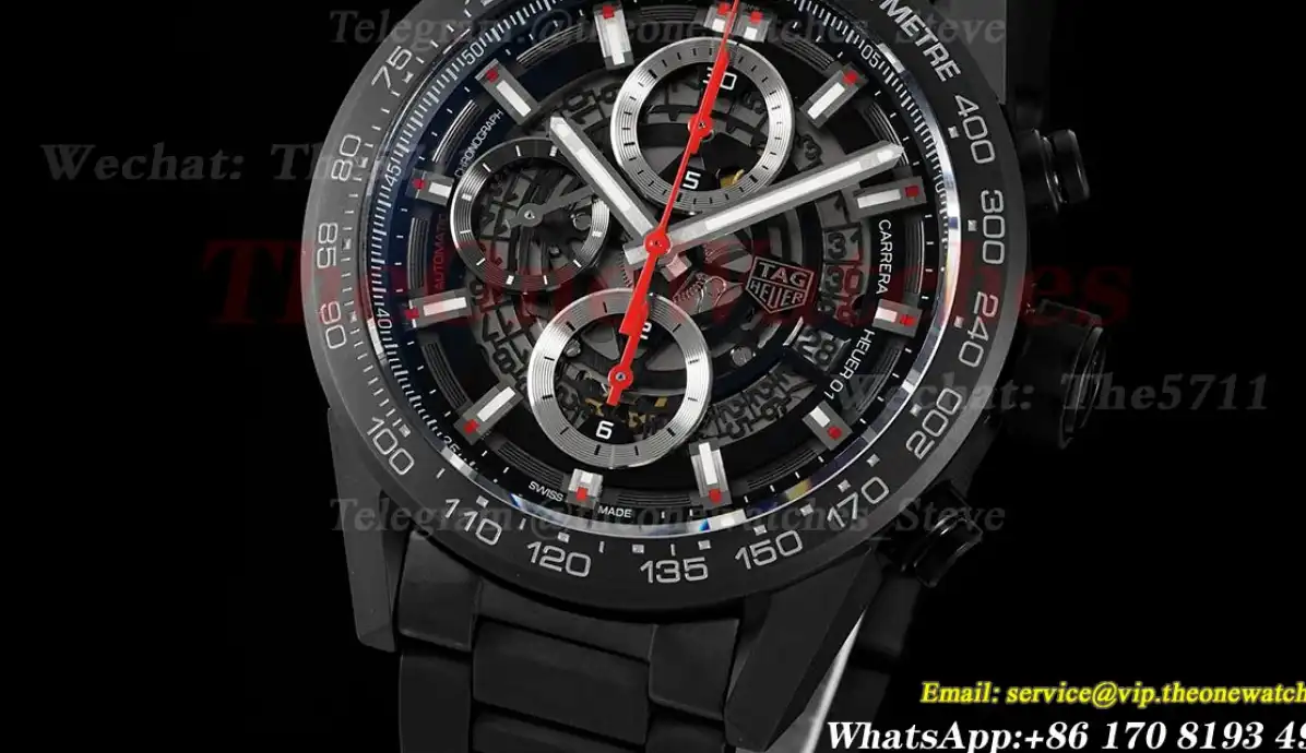 Carrera Cal. HEUER 01 43mm CER CER Blk XF A1887 Chrono