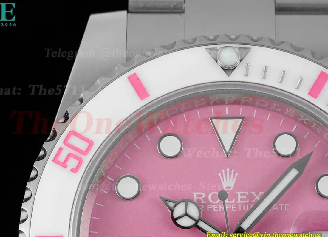 Submariner DIW 40mm 904L TI TI  Pink Dial DIWF VR3135