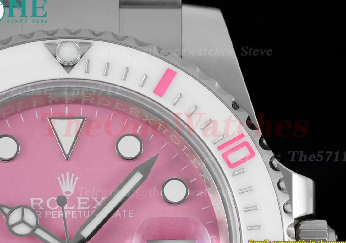 Submariner DIW 40mm 904L TI TI  Pink Dial DIWF VR3135