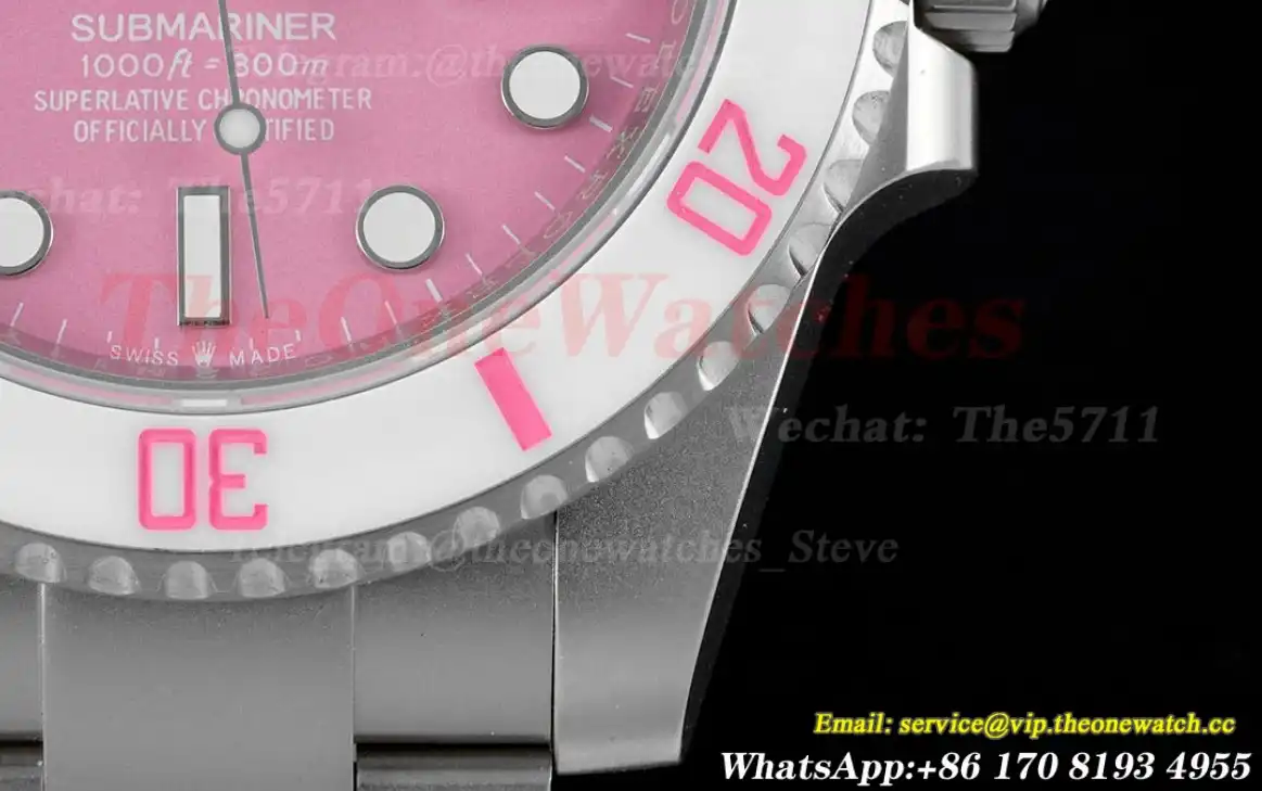 Submariner DIW 40mm 904L TI TI  Pink Dial DIWF VR3135