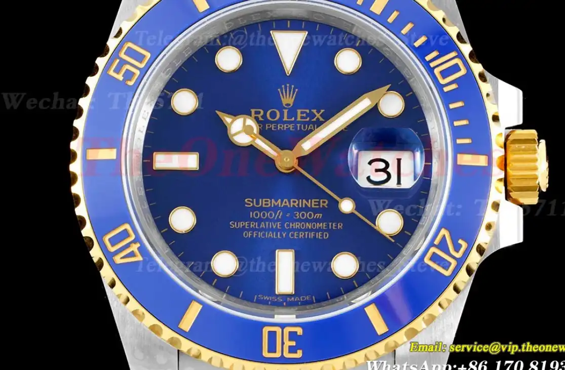 Submariner 116613LB Bluesy 40mm 904L YG SS Blue King VS3135