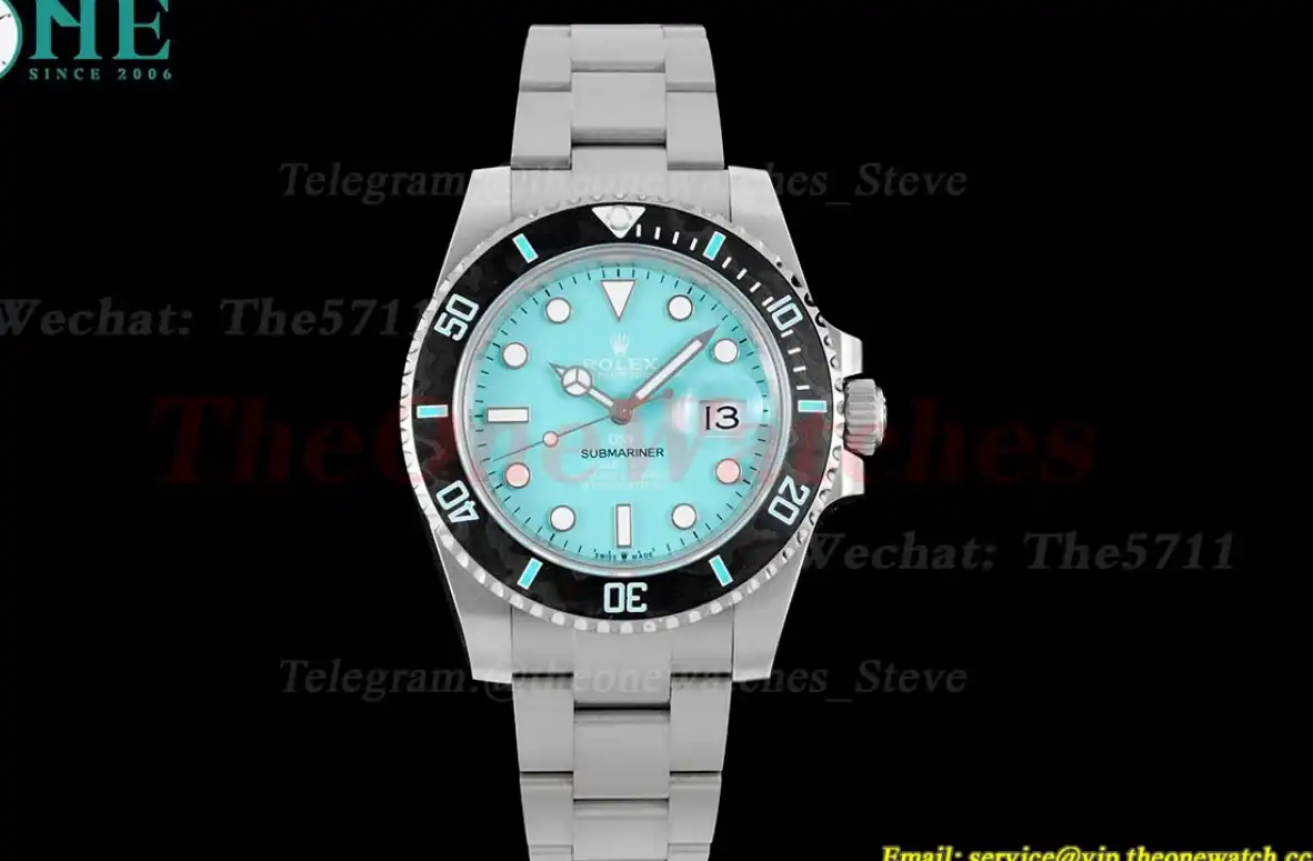 Submariner DIW 40mm 904L TI TI Tiffany Dial DIWF VR3135