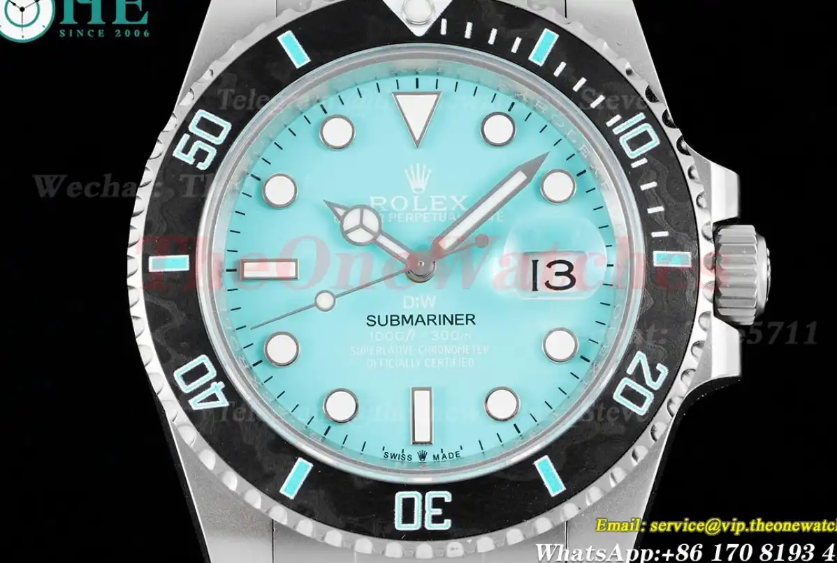 Submariner DIW 40mm 904L TI TI Tiffany Dial DIWF VR3135