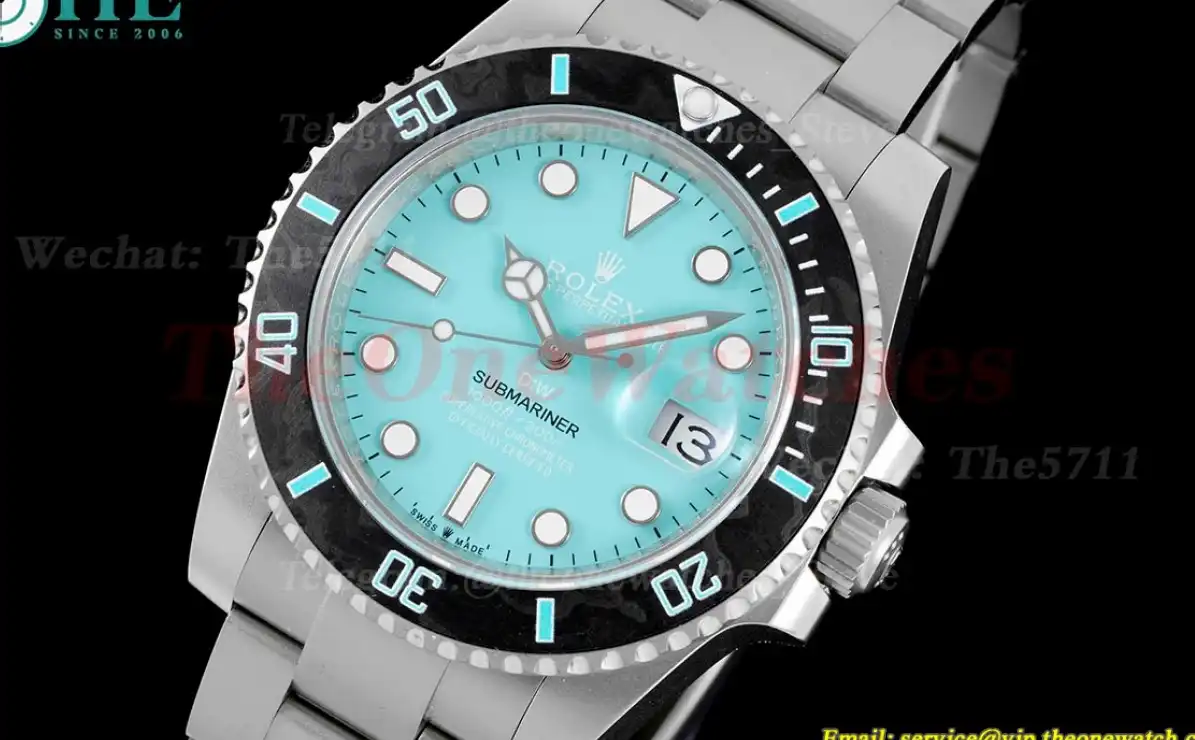 Submariner DIW 40mm 904L TI TI Tiffany Dial DIWF VR3135