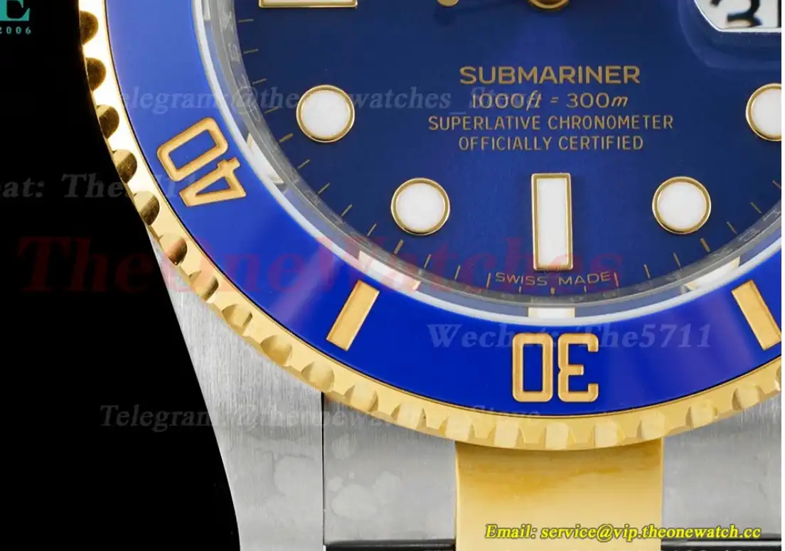 Submariner 116613LB Bluesy 40mm 904L YG SS Blue King VS3135