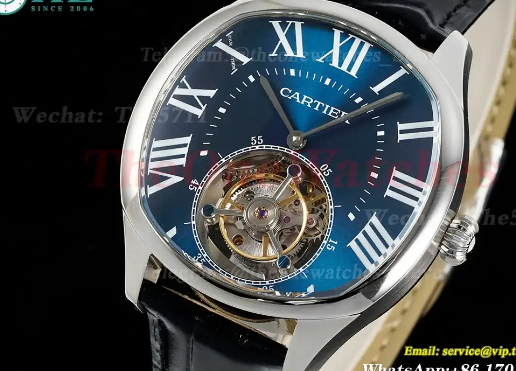 Drive De Cartier 40mm SS LE Blue Dial RMSF Tourb