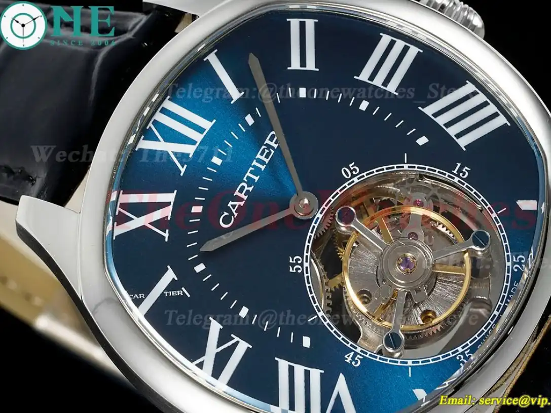 Drive De Cartier 40mm SS LE Blue Dial RMSF Tourb