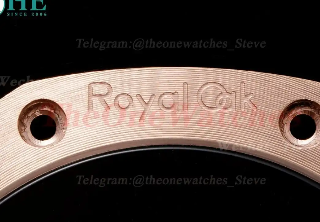 Royal Oak 15510 41mm RG RG Black Stk BF A4302