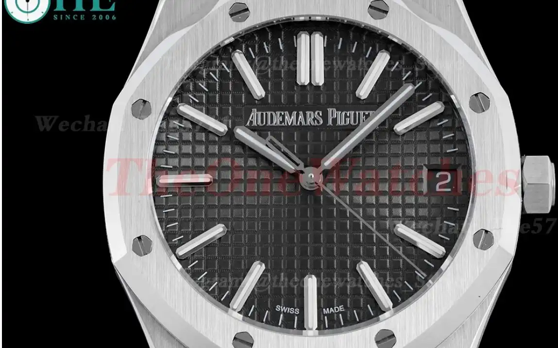 Royal Oak 15510 41mm SS SS Grey Stk BF A4302