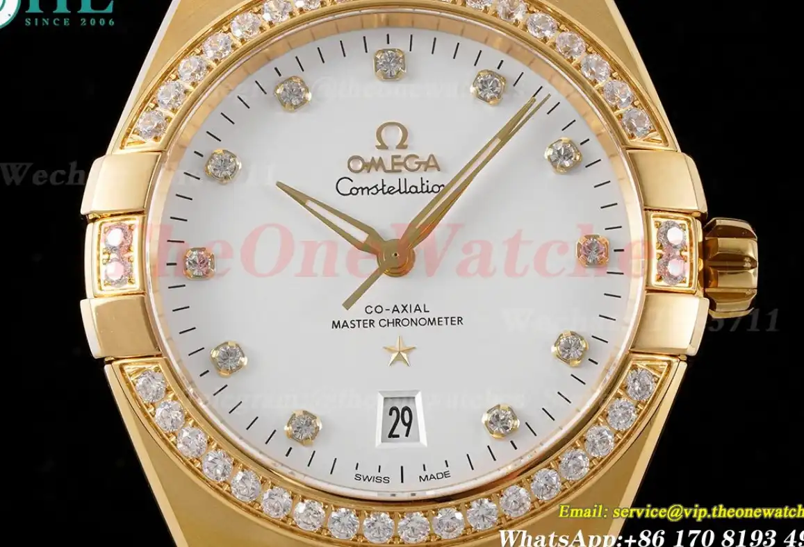 Constellation 39mm YG YG White Dia ASWF A8801