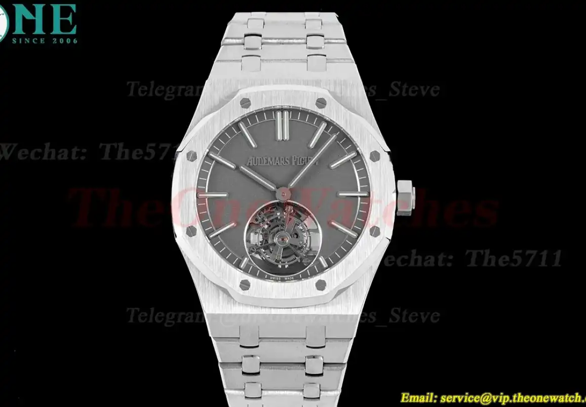 Royal Oak Tourbillon 41mm SS SS Grey Stk R8F V2 Flying Tourb