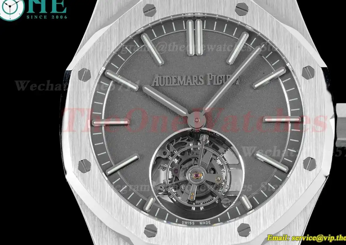 Royal Oak Tourbillon 41mm SS SS Grey Stk R8F V2 Flying Tourb