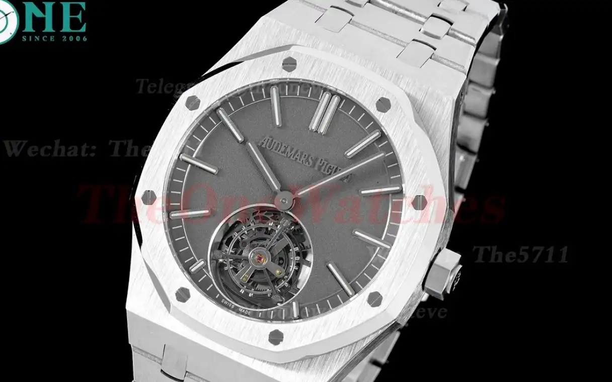 Royal Oak Tourbillon 41mm SS SS Grey Stk R8F V2 Flying Tourb