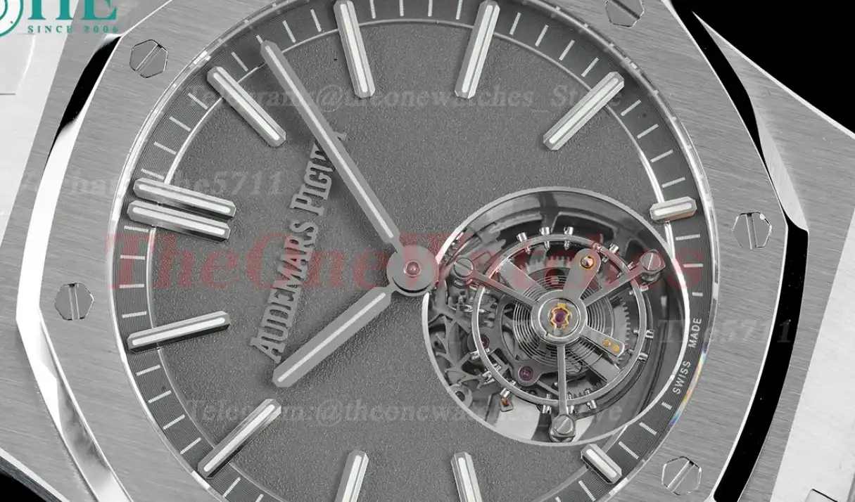 Royal Oak Tourbillon 41mm SS SS Grey Stk R8F V2 Flying Tourb