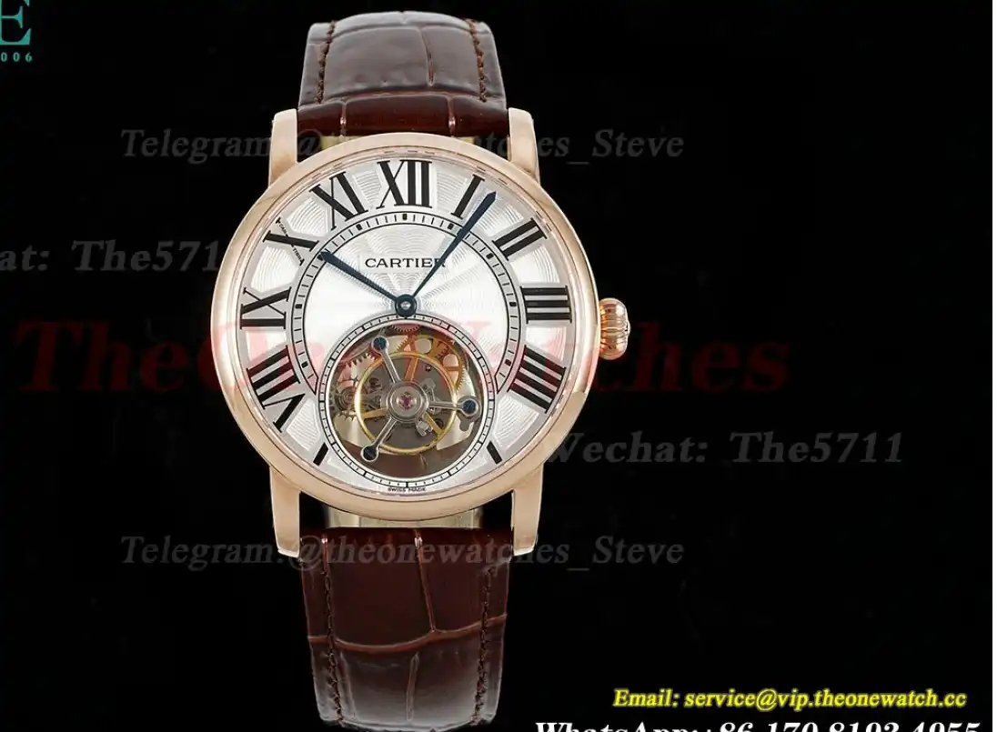 Rotonde De Cartier 42mm RG LE White Dial RMSF Tourb