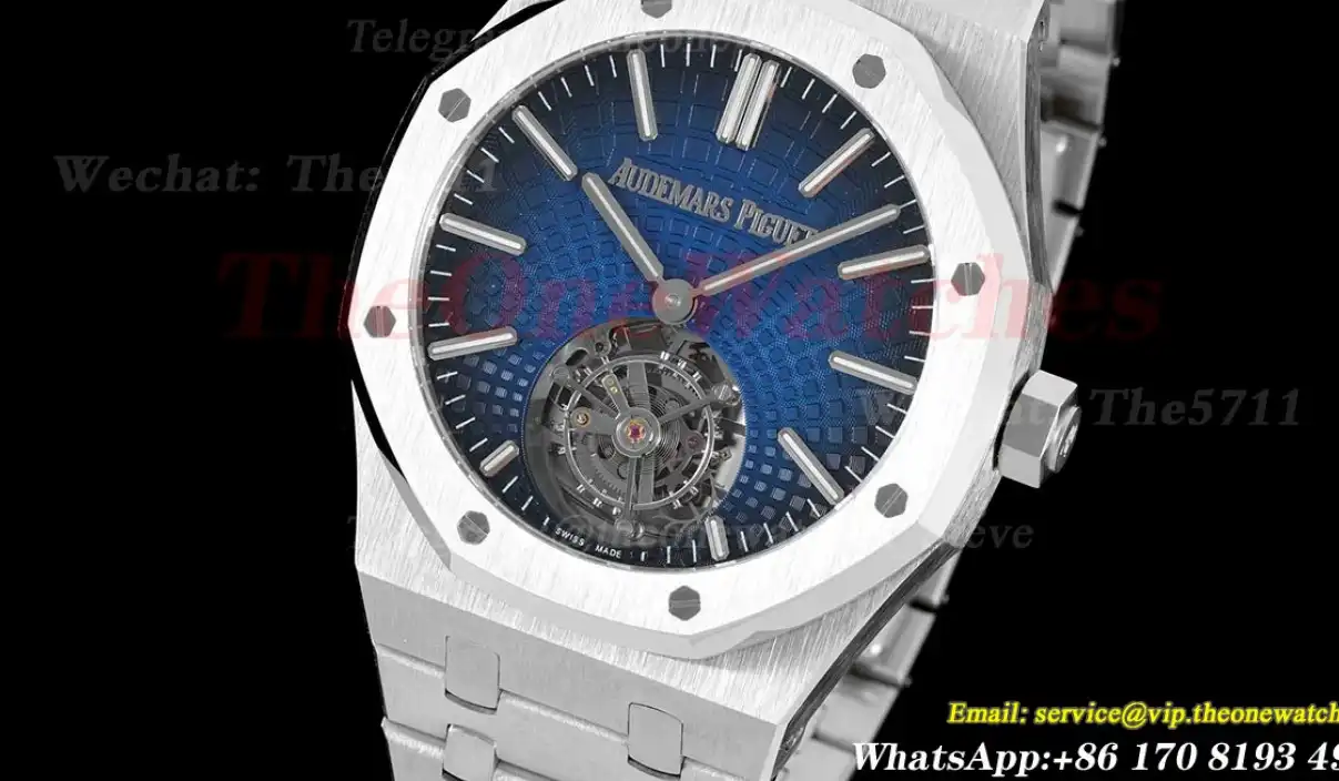 Royal Oak Tourbillon 41mm SS SS Blue Stk R8F V2 Flying Tourb