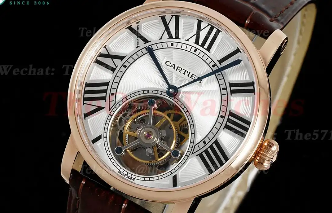 Rotonde De Cartier 42mm RG LE White Dial RMSF Tourb