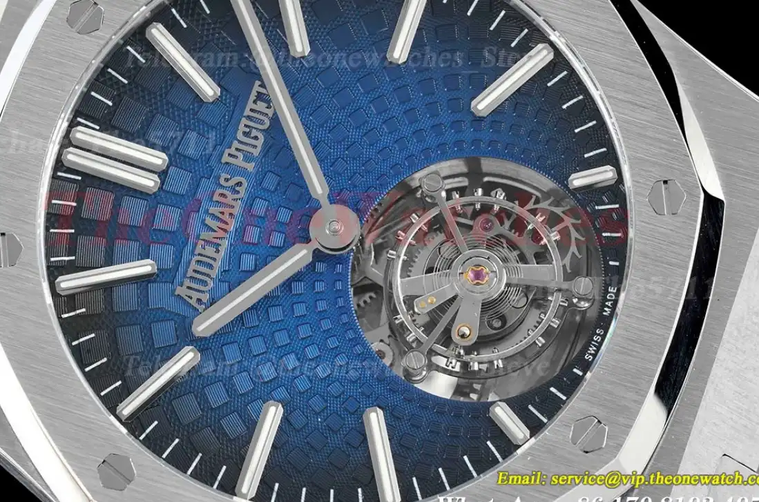 Royal Oak Tourbillon 41mm SS SS Blue Stk R8F V2 Flying Tourb