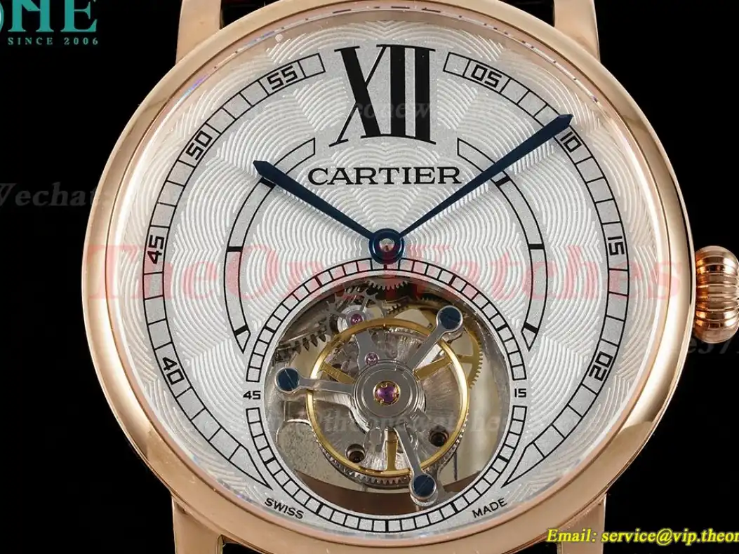 Rotonde De Cartier 42mm RG LE White Textured Dial RMSF Tourb