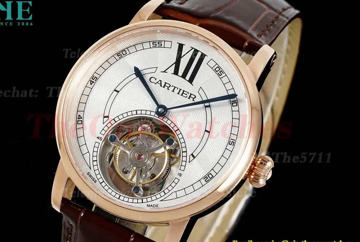 Rotonde De Cartier 42mm RG LE White Textured Dial RMSF Tourb