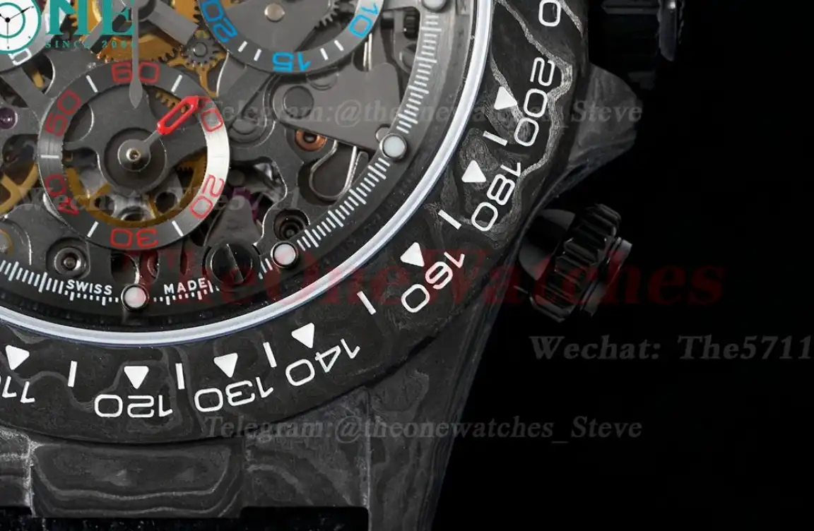 Daytona Diw 40mm Carbon NY Skeleton Dial DIWF A4802