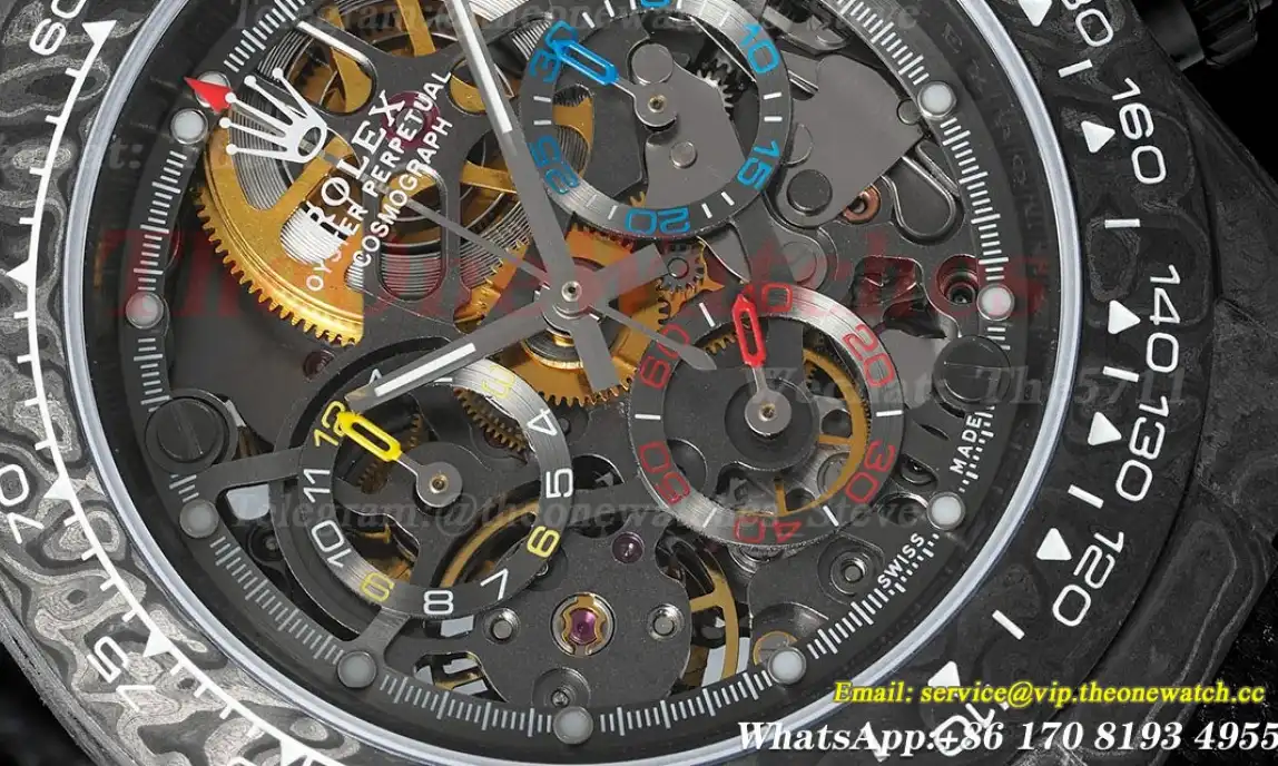 Daytona Diw 40mm Carbon NY Skeleton Dial DIWF A4802