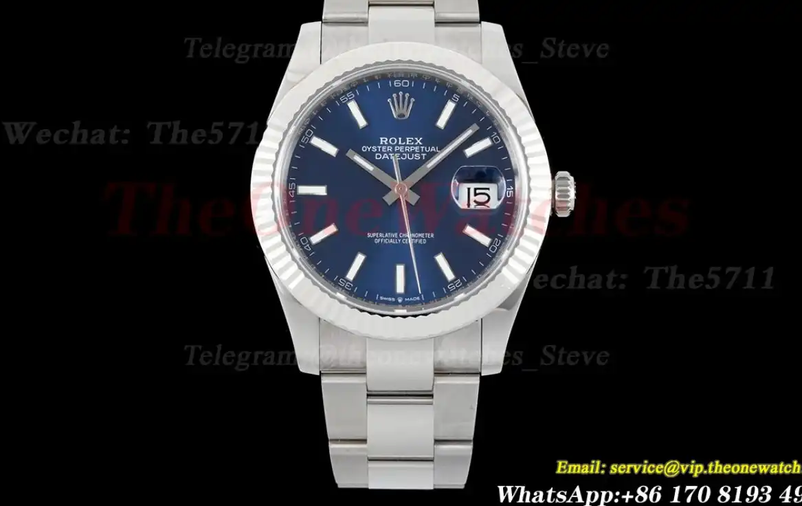 Datejust 126334 41mm Oyster Flt 904L SS SS Blue Stk VSF VS3235