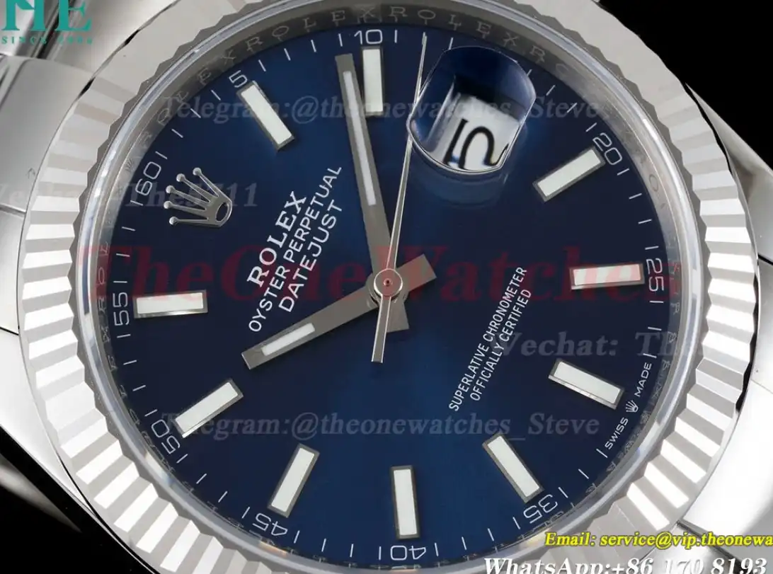 Datejust 126334 41mm Oyster Flt 904L SS SS Blue Stk VSF VS3235