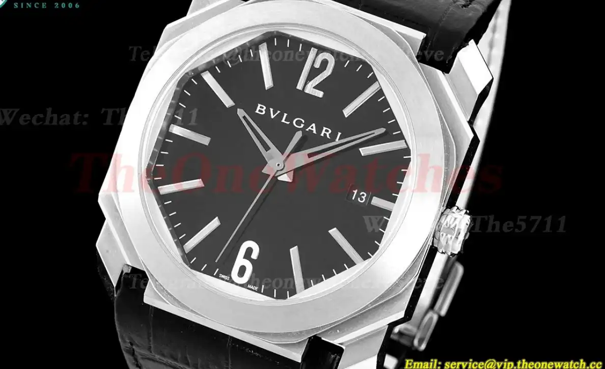 OCTO Solotempo 41mm SS LE Black dial On Black Strap BVF V3 A191