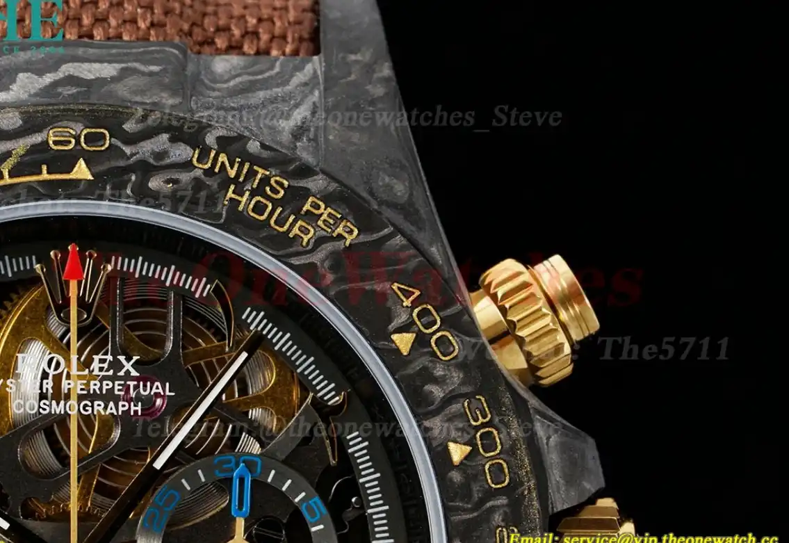 Daytona Diw 40mm RG Carbon NY Skeleton Dial DIWF SA4130